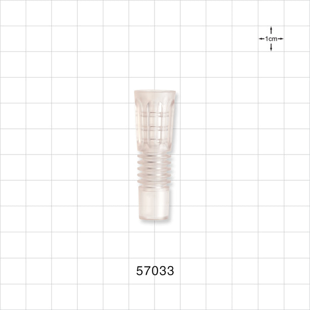 Flexible Suction Connector, Clear - Fits 29 FR OD Tubing (0.39 inch, 10 mm) - 57033