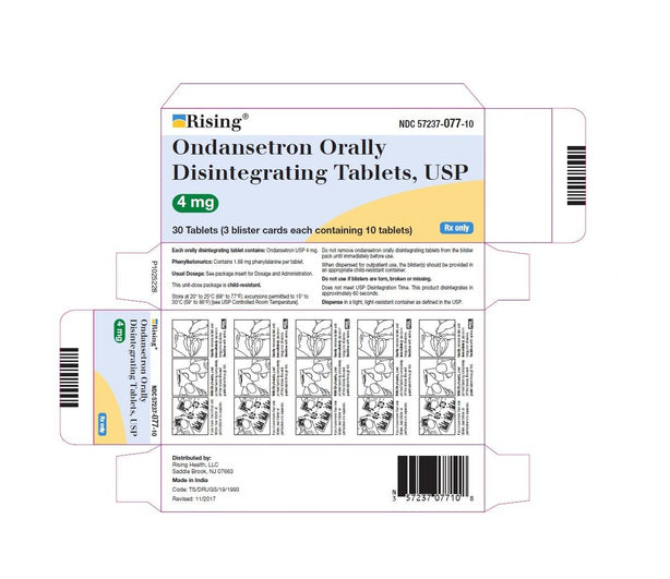Ondansetron Oral Tablets - 57237-0077-10 - 1 box - MDL-57237-077-10