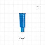 Suction Connector, Blue - Fits 8 FR OD Tubing (0.106 inch, 2.7 mm) - 580081