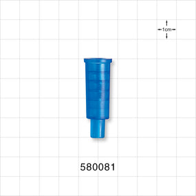 Suction Connector, Blue - Fits 8 FR OD Tubing (0.106 inch, 2.7 mm) - 580081