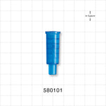 Suction Connector, Blue - Fits 10 FR OD Tubing (0.13 inch, 3.3 mm) - 580101