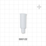 Suction Connector, White - Fits 12 FR OD Tubing (0.157 inch, 3.99 mm) - 580122