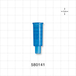 Suction Connector, Blue - Fits 14 FR OD Tubing (0.185 inch, 4.7 mm) - 580141