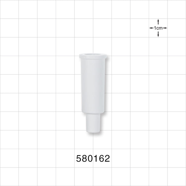 Suction Connector, White - Fits 16 FR OD Tubing (0.22 inch, 5.5 mm) - 580162