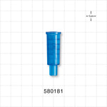 Suction Connector, Blue - Fits 18 FR OD Tubing (0.236 inch, 5.99 mm) - 580181