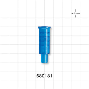 Suction Connector, Blue - Fits 18 FR OD Tubing (0.236 inch, 5.99 mm) - 580181