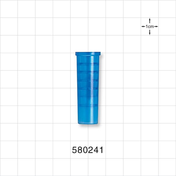 Suction Connector, Blue - Fits 24 FR OD Tubing (0.315 inch, 8 mm) - 580241