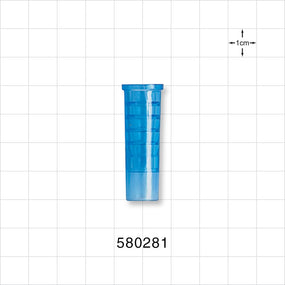Suction Connector, Blue - Fits 28 FR OD Tubing (0.367 inch, 9.3 mm) - 580281