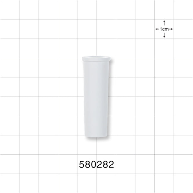 Suction Connector, White - Fits 28 FR OD Tubing (0.367 inch, 9.3 mm) - 580282