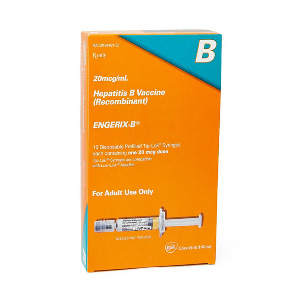 Glaxo Smithkline Plc Engerix-B Hepatitis B Injection 58160-0821-52 - 10.0 Each