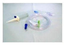 ICU Medical Primary IV Administration Set ICU Gravity 10 Drops / mL Drip Rate Without Filter 113 Inch Tubing - Case of 50 - B9319-CS