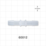 Straight Connector, Barbed, Natural - Fits 5/16 inch ID Tubing (0.313 inch, 7.94 mm) - 60012