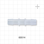 Straight Connector, Barbed, Natural - Fits 1/2 inch ID Tubing (0.5 inch, 12.7 mm) - 60014