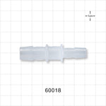 Straight Connector, Reducer, Barbed, Natural - Fits 1/2 inch x 3/8 inch ID Tubing (0.5 inch x 0.375 inch, 12.7 mm x 9.53 mm) - 60018