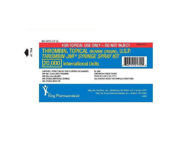 Pfizer Inc / Consumr Hlthcr Pfizer Thrombin-JMI 60793-0217-22 - 1.0 Each - MDL-60793-217-22