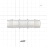 Straight Connector, Barbed, Natural - Fits 3/4 inch ID Tubing (0.75 inch, 19.05 mm) - 61101