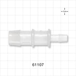 Straight Connector, Reducer, Barbed, Natural - Fits 3/4 inch x 3/8 inch ID Tubing (0.75 inch x 0.375 inch, 19.05 mm x 9.53 mm) - 61107