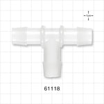 T Connector, Barbed, Natural - Fits 5/8 inch ID Tubing (0.625 inch, 15.88 mm) - 61118