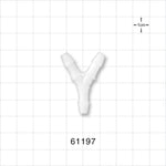 Y Connector, Barbed, Natural - Fits 3/16 inch ID Tubing (0.188 inch, 4.76 mm) - 61197