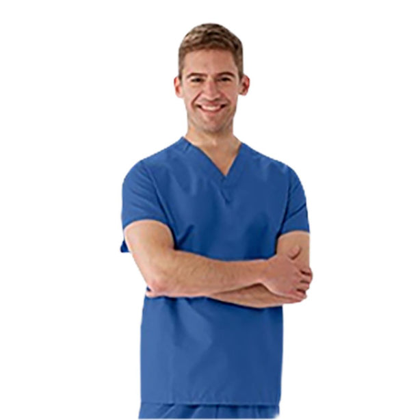 AngelStat No-Pocket Reversible Scrub Tops - 612NTHS-CM - 1 Each - MDL-612NTHS-CM