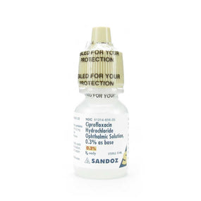 Sandoz Ciprofloxacin HCL Ophthalmic 61314-0656-05 - 1.0 Each