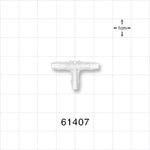T Connector, Barbed, Natural - Fits 1/8 inch ID Tubing (0.125 inch, 3.18 mm) - 61407