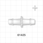 Straight Connector, Barbed Natural - Fits 3/8 inch ID Tubing (0.375 inch, 9.53 mm) - 61425
