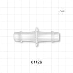 Straight Connector, Barbed Natural - Fits 1/2 inch ID Tubing (0.5 inch, 12.7 mm) - 61426