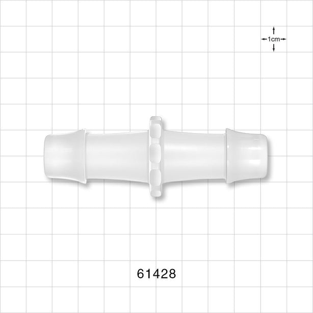 Straight Connector, Barbed Natural - Fits 3/4 inch ID Tubing (0.75 inch, 19.05 mm) - 61428