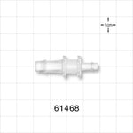 Straight Connector, Reducer, Barbed, Natural - Fits 1/4 inch x 5/32 inch ID Tubing (0.25 inch x 0.156 inch, 6.35 mm x 3.97 mm) - 61468
