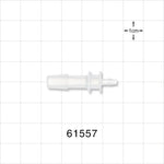 Straight Connector, Reducer, Barbed, Natural - Fits 1/4 inch x 3/32 inch ID Tubing (0.25 inch x 0.094 inch, 6.35 mm x 2.38 mm) - 61557