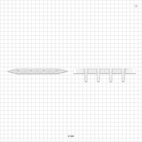 Boat Port, Barbed, Natural - 4 Ports Fit 1/4 inch ID Tubing (0.25 inch, 6.35 mm) - 61585