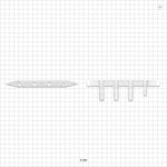 Boat Port, Barbed, Natural - 3 Ports Fit 3/8 inch ID Tubing (0.375 inch, 9.53 mm); 1 Port Fits 1/4 inch ID Tubing (0.25 inch, 6.35 mm) - 61586