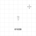 Press-In Plug, Barbed, Natural - Fits 3/32 inch ID Tubing (0.093 inch, 2.38 mm) - 61638