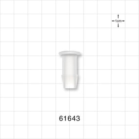 Press-In Plug, Barbed, Natural - Fits 3/8 inch ID Tubing (0.375 inch, 9.53 mm) - 61643