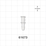 Press-In Plug, Barbed, Natural - Fits 5/32 inch ID Tubing (0.156 inch, 3.97 mm) - 61673