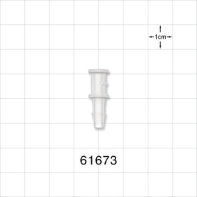 Press-In Plug, Barbed, Natural - Fits 5/32 inch ID Tubing (0.156 inch, 3.97 mm) - 61673