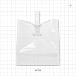Sanitary Flange, Barbed, Natural, Pre-Attached Gasket, in Sealed Pouch - 0.5 inch/0.75 inch Mini; Fits 3/8 inch ID Tubing (0.375 inch, 9.53 mm); 4 inch x 4 inch Pouch - 61703