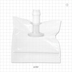 Sanitary Flange, Barbed, Natural, Pre-Attached Gasket, in Sealed Pouch - 1 inch/1.5 inch Standard; Fits 3/4 inch ID Tubing (0.75 inch, 19.05 mm); 5 inch x 5 inch Pouch - 61707