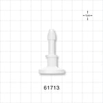 Sanitary Flange, Barbed, Natural - 0.5 inch/0.75 inch Mini; Fits 1/8 inch ID Tubing (0.125 inch, 3.18 mm) - 61713