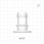 Sanitary Flange, Barbed, Natural - 1 inch/1.5 inch Standard; Fits 7/8 inch ID Tubing (0.875 inch, 22.23 mm) - 61717