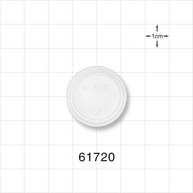 Sanitary Flange End Cap - Fits 0.5 inch/0.75 inch Mini Flange - 61720