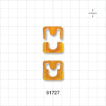 Clipster Aseptic Disconnector, Orange, 10 Disconnectors/Box (2 Bags of 20) - Size XS; Fits 1/8 inch ID x 1/4 inch OD or 1/4 inch ID x 3/8 inch OD Tubing - 61727
