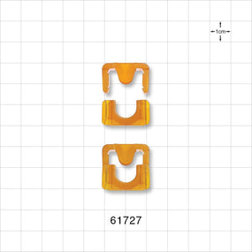 Clipster Aseptic Disconnector, Orange, 10 Disconnectors/Box (2 Bags of 20) - Size XS; Fits 1/8 inch ID x 1/4 inch OD or 1/4 inch ID x 3/8 inch OD Tubing - 61727