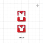 Clipster Aseptic Disconnector, Red, 10 Disconnectors/Box (2 Bags of 20) - Size S; Fits 1/4 inch ID x 7/16 inch OD Tubing - 61728