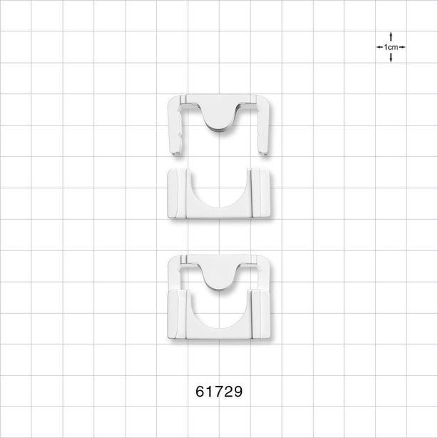 Clipster Aseptic Disconnector, White, 10 Disconnectors/Box (2 Bags of 20) - Size L; Fits 3/8 inch ID x 5/8 inch OD or 1/2 inch ID x 3/4 inch OD Tubing - 61729