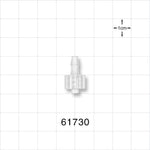 Male Luer Lock, Barbed, Natural - Fits 1/8 inch ID Tubing (0.125 inch, 3.18 mm) - 61730