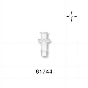 Female Luer Lock, Barbed, Natural - Fits 3/16 inch ID Tubing (0.188 inch, 4.76 mm) - 61744