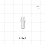 Female Luer Lock, Barbed, Natural - Fits 1/4 inch ID Tubing (0.25 inch, 6.35 mm) - 61745