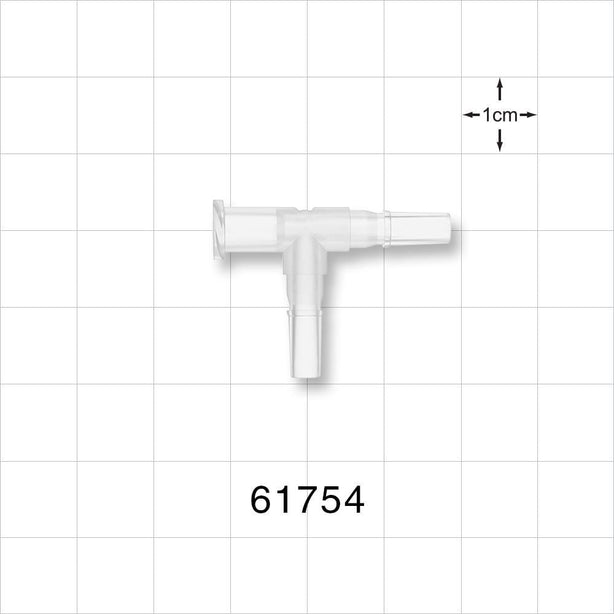 T Connector, Female Luer Lock, Male Luer Slips, Natural -  - 61754